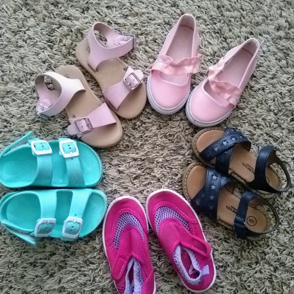 Cat /& Jack Toddler Girls Turquoise//Purple Water Shoes Fisherman size 11//12